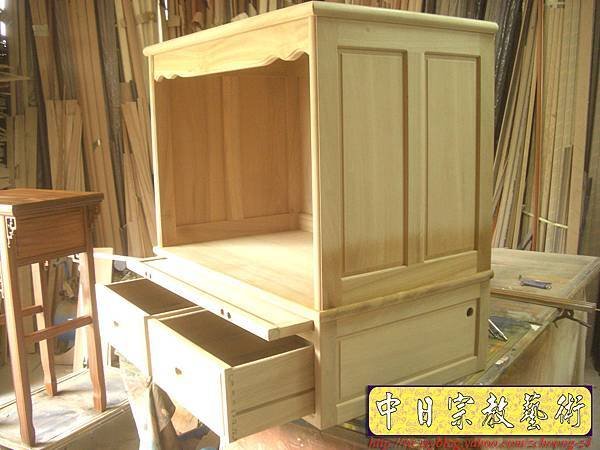N5001.烏心石木半式神櫥佛櫥公媽櫥(半櫥式)3尺5.JPG