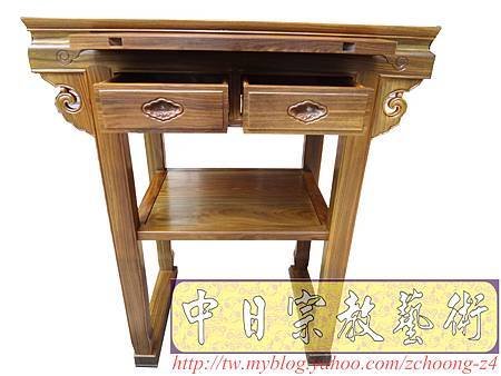 M10412.神桌精選~天然綠檀木神桌 2尺9小佛桌.JPG