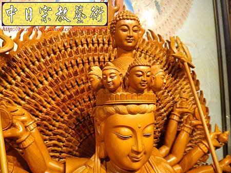 L3717.千手千眼觀音木雕佛像 神桌神像雕刻.jpg