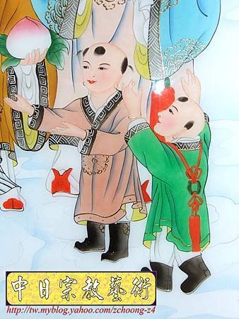 E5406.手繪神桌公媽聯 福祿壽祖先聯.JPG