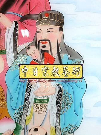 E5407.手繪神桌公媽聯 福祿壽祖先聯.JPG
