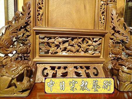 E6805.客家大牌雕刻 雙獅祖先牌位雕刻 肖楠木公媽牌製作.JPG