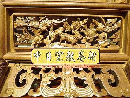 E6806.客家大牌雕刻 雙獅祖先牌位雕刻 肖楠木公媽牌製作.JPG