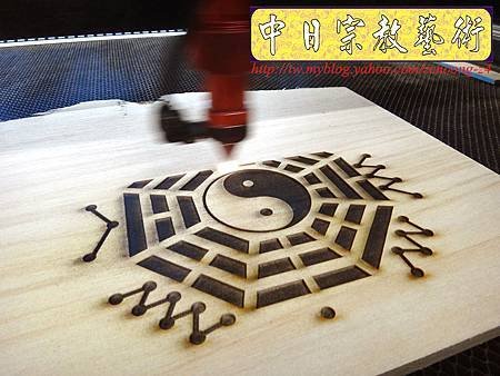 I3709.卜卦用八卦盤 實木雷射雕刻切割制作.JPG