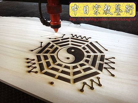 I3711.卜卦用八卦盤 實木雷射雕刻切割制作.JPG
