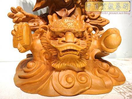 L4706.騬龍觀世音木雕神像 站龍觀世音菩薩神桌佛像雕刻.JPG