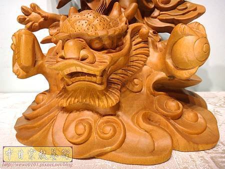 L4707.騬龍觀世音木雕神像 站龍觀世音菩薩神桌佛像雕刻.JPG