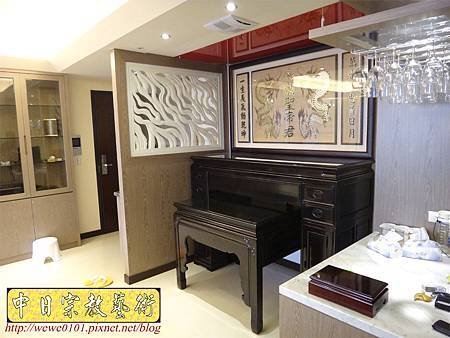 N22511.黑檀櫃型神桌佛桌5尺8 實木關聖帝君神聯 雙龍捧珠版.JPG