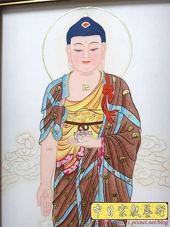 C7909.西方三聖手繪佛像 佛堂佛桌佛彩製做.JPG