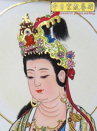 C7911.西方三聖手繪佛像 佛堂佛桌佛彩製做.JPG