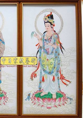 C7919.西方三聖手繪佛像 佛堂佛桌佛彩製做.JPG