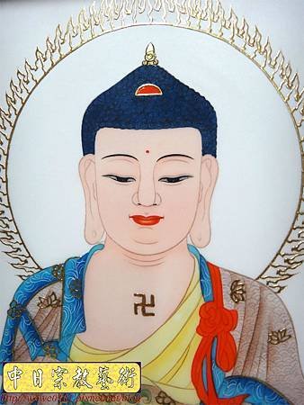 C7921.西方三聖手繪佛像 佛堂佛桌佛彩製做.JPG