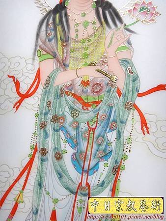 C7927.西方三聖手繪佛像 佛堂佛桌佛彩製做.JPG