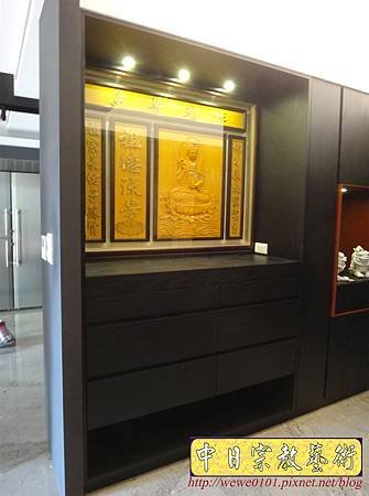 N26501.系櫃式神桌神櫥佛櫥 半浮雕觀音佛聯公媽聯.JPG