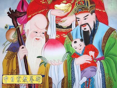 C9913.傳統神明廳神桌背景 8尊神明彩製作.JPG