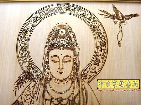 A9606.5尺1神櫥神聯 佛櫥觀世音菩薩木雕佛聯祖先聯.jpg