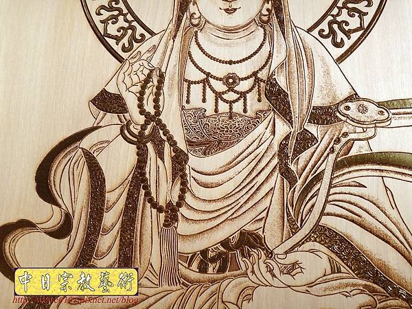 A10912.現代佛堂素雅神桌神像聯對雕刻 5尺8觀世音菩薩佛像佛聯.jpg