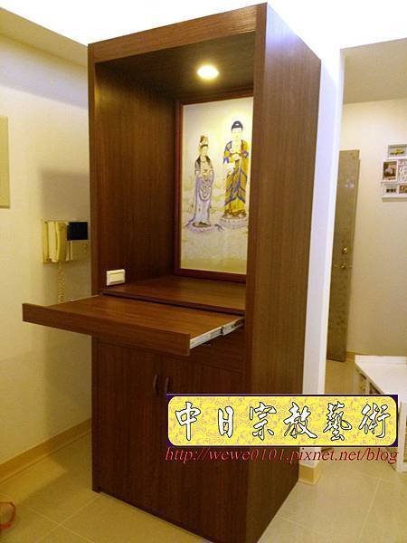 N30905.現代居家佛堂佛櫥 2尺9佛櫥西方三聖佛聯佛掛.jpg