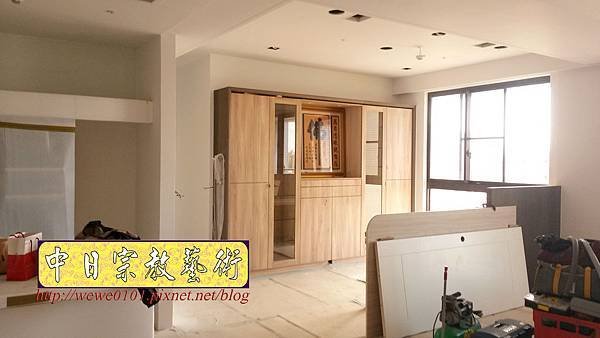 N31708.現代系統櫃式佛櫥佛桌 3尺6佛字木匾.jpg