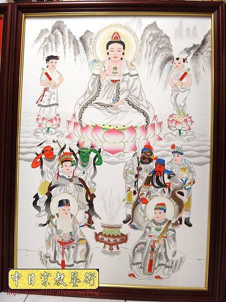 C10303.傳統神明廳神桌背景設計 11尊神明彩.jpg
