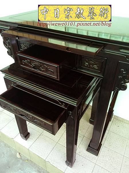 M18610.高級黑檀木神桌 3尺6佛桌樣氏 黑檀明式神桌.jpg