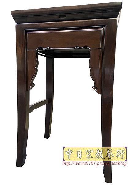 M19508.二尺二黑紫檀素面小神桌 公媽桌.JPG