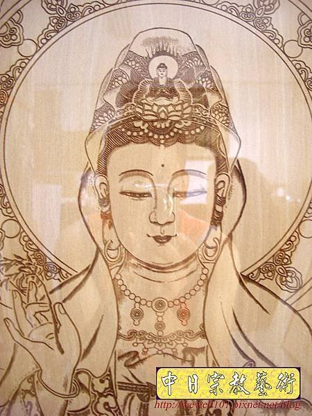 A17607.時尚佛桌觀音木雕神明彩 心經 大悲咒 7尺佛桌佛聯佛像公媽聯.JPG