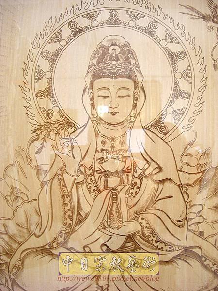 A17602.時尚佛桌觀音木雕神明彩 心經 大悲咒 7尺佛桌佛聯佛像公媽聯.JPG