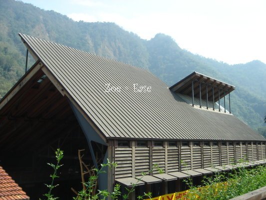 仿木材廠的大屋頂-木業博物館
