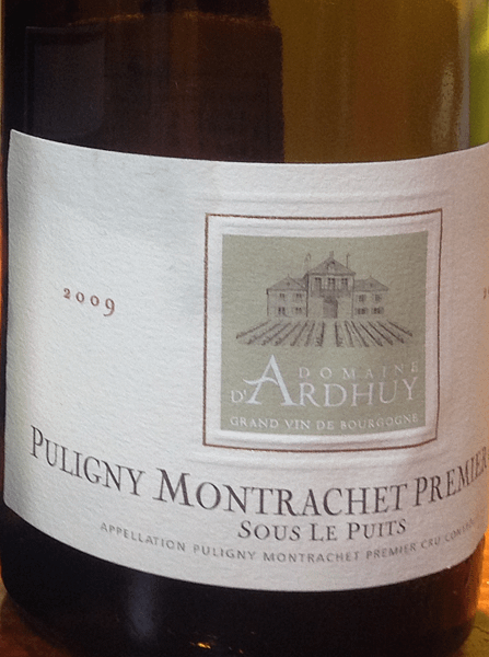 Puligny-Montrachet Premier Sous Le Puits 2009