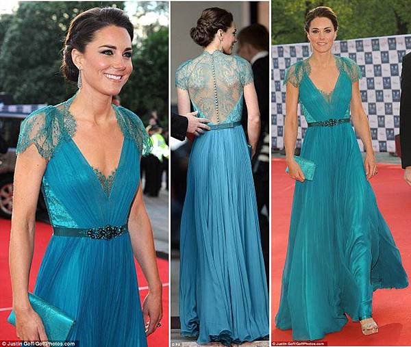 London-Olympic-Games-Gala-Kates-teal-dress