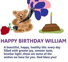 Happy Birthday William