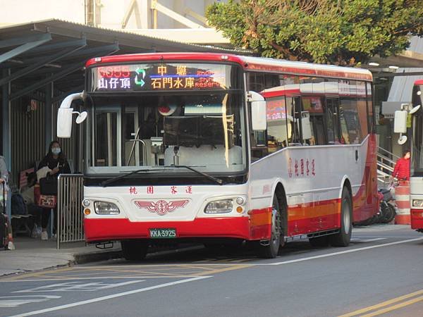 桃園市公車 5055 中壢-山仔頂-石門水庫