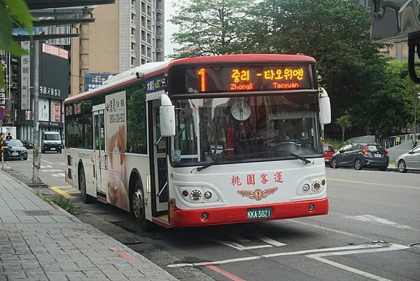 桃園市公車 1 中壢-桃園