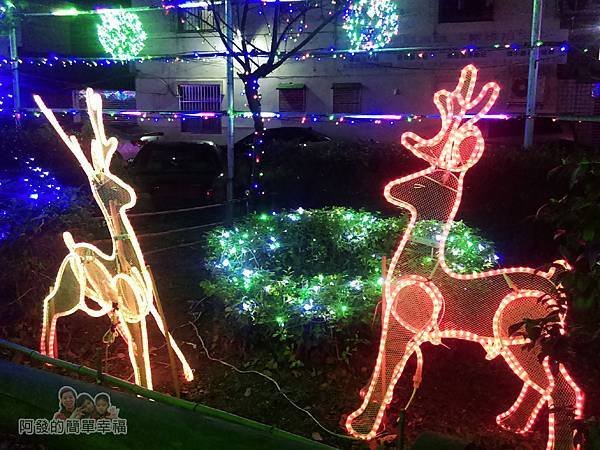 福興里聖誕公園03-平面麋鹿燈飾