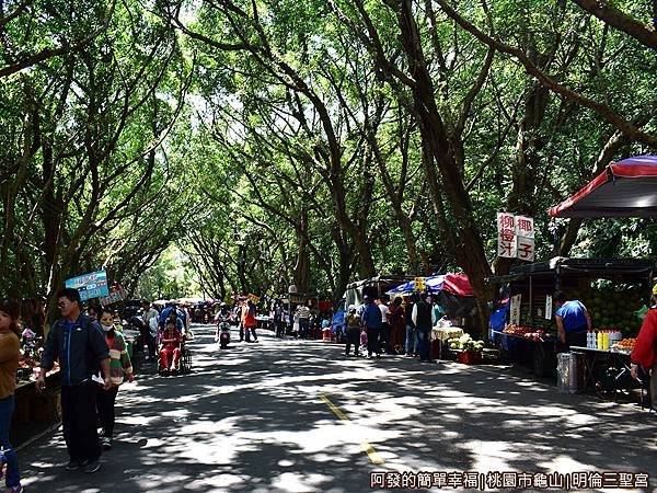 虎頭山公園周邊景點美食06-明倫三聖宮很熱鬧的市集.JPG