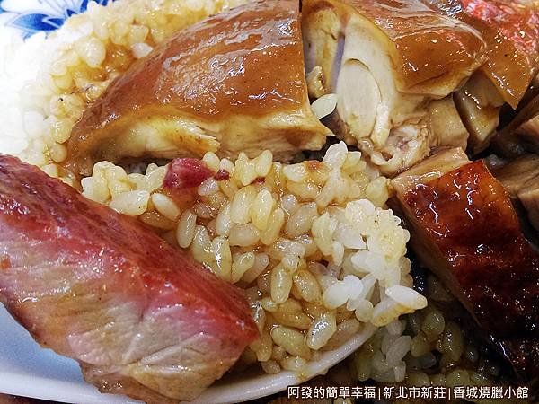 香城燒臘小館21-三寶飯-飯與肉特寫.jpg