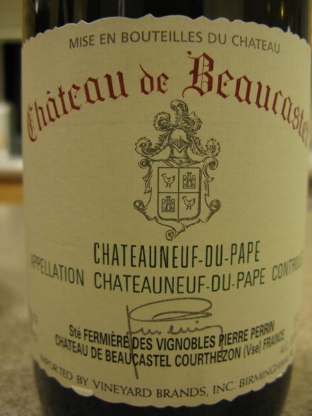 2003 Beaucastel, CDP