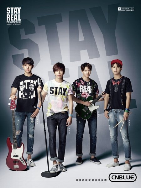 STAYREAL 力邀韓國首席型男搖滾樂團 CNBLUE 代言，領軍打造全新 K–ROCK 潮流！