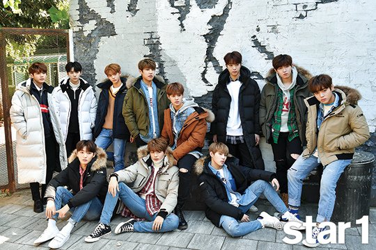 star 1 雜誌 11月 封面 wanna one 