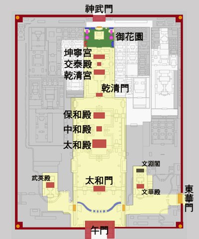 中路導覽圖-中路主要建築