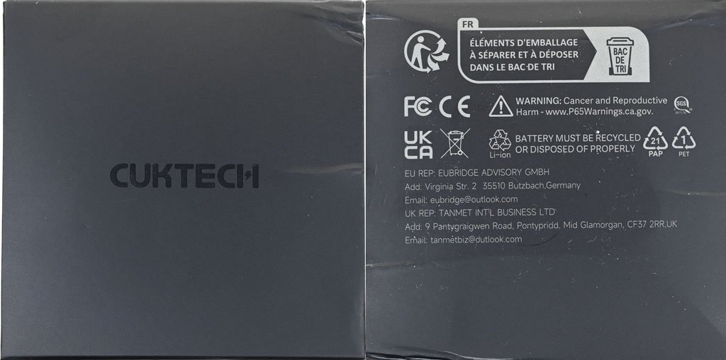 CUKTECH酷態科20號行動電源25000 210W開箱