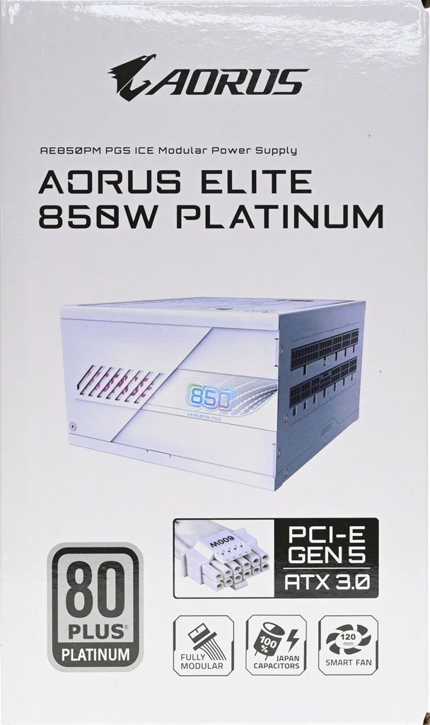 AORUS ELITE 850W PLATINUM ICE白