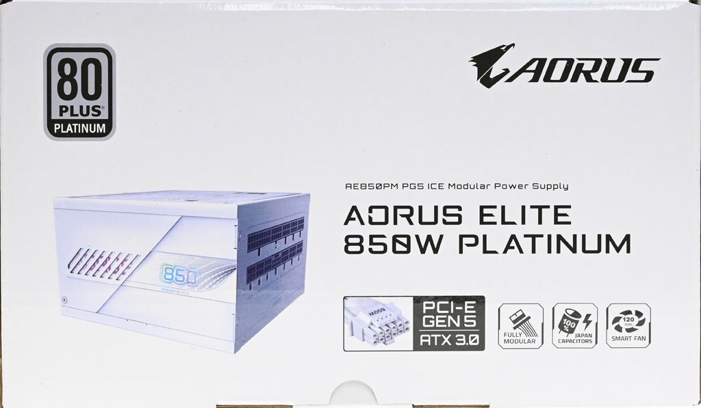 AORUS ELITE 850W PLATINUM ICE白