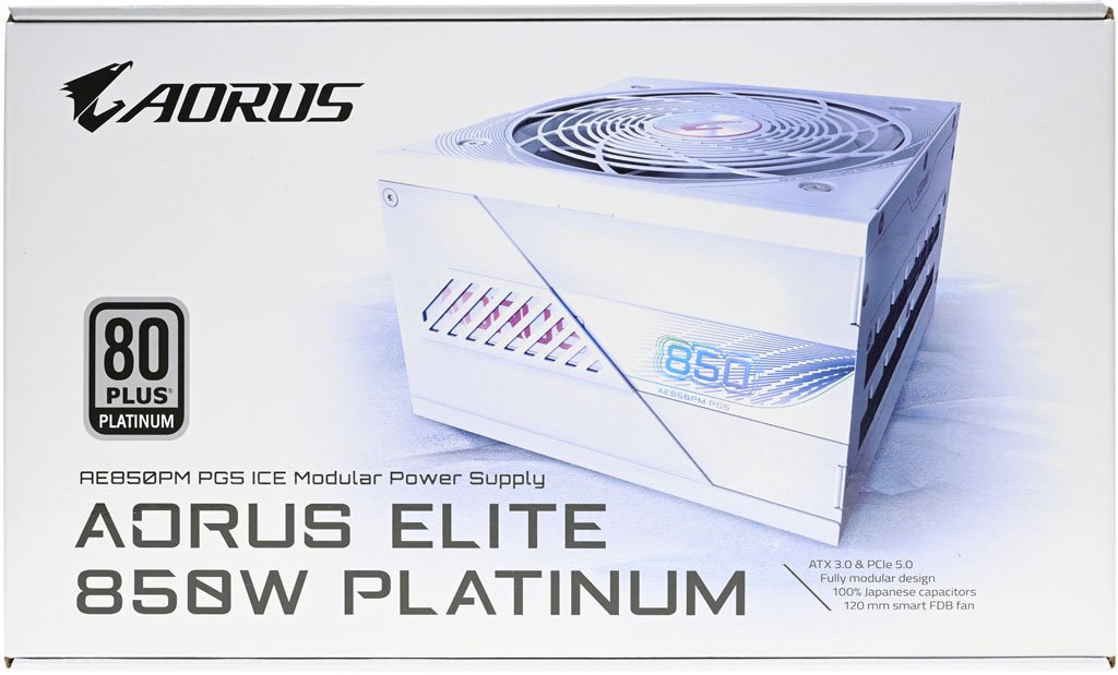 AORUS ELITE 850W PLATINUM ICE白