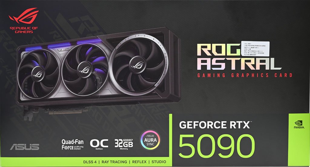 動爪玩ROG ASTRAL GEFORCE RTX 5090