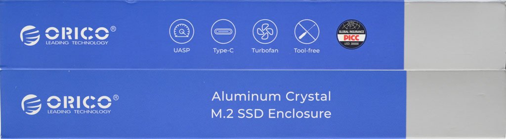 ORICO透明鋁晶40Gpbs M.2 SSD外接盒開箱