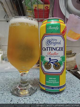 DSCN2071-德國歐汀格檸檬特調啤酒(Oettinger)