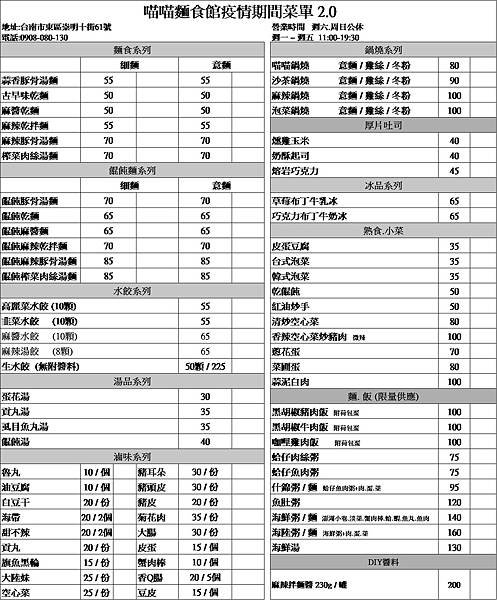 （已歇業）呼叫愛麵族！「喵喵麵食館」台南東區有溫度的麵館｜今