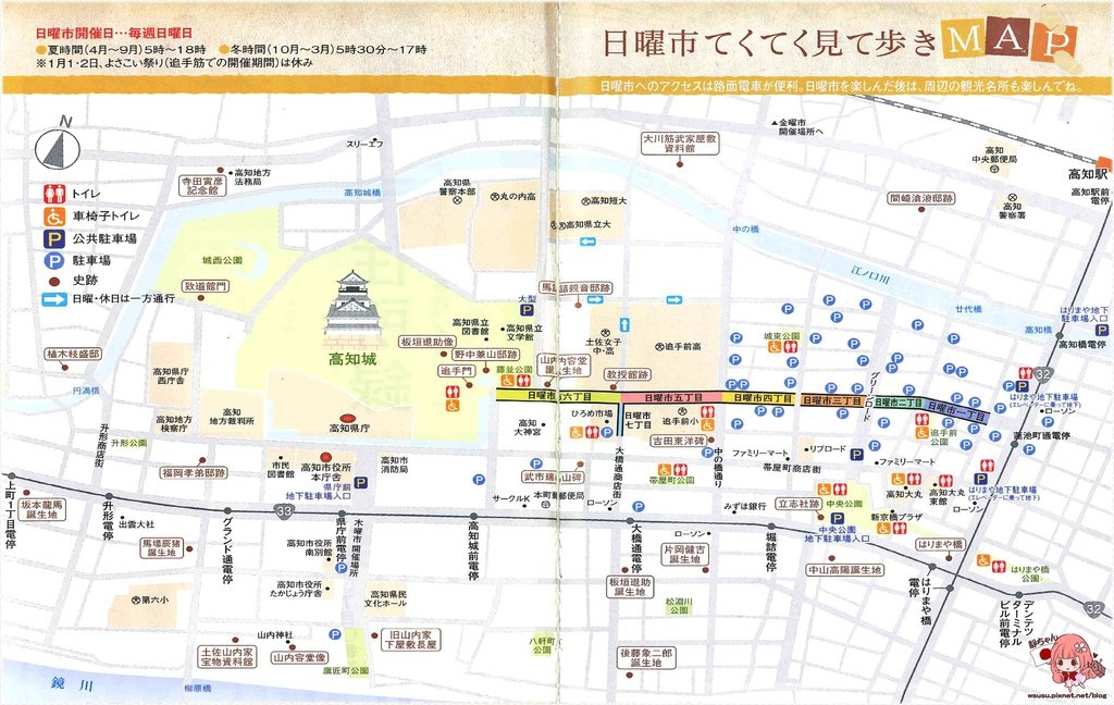 日曜市MAP